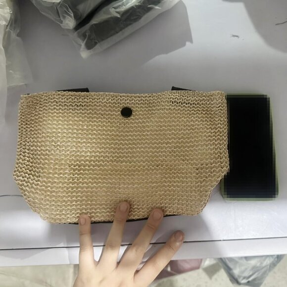 Summer Rattan Bag Handwoven Straw Shoulder Bag Small Occasion Stylish - Picture 4 of 7